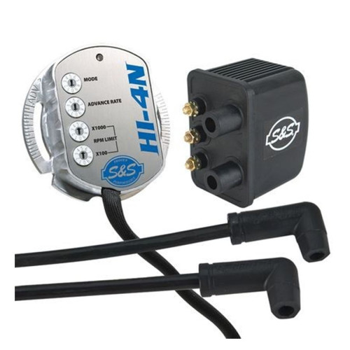PartzBiz HD: 3441301-Crane S&S HI-4N Multi Function Single Fire Coil Ignition Kit HD Shovelhead & Evo