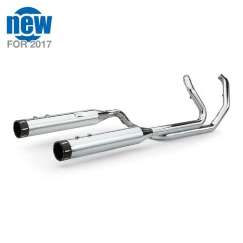 PartzBiz HD: 3456440-S&S Chrome Tracer El Dorado MK45 Exhaust Pipes Mufflers Harley 17-18 Touring