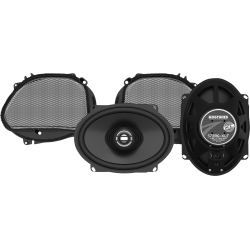 PartzBiz HD 572RG-XLF - Hogtunes XL Series Fairing Speakers 5” x 7” Coaxial 2 Ohm Pair Harley FLTR 98-13 PartzBiz HD 572RG-XLF - Hogtunes XL Series Fairing Speakers 5” x 7” Coaxial 2 Ohm Pair Harley FLTR 98-13