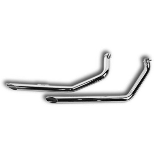 PartzBiz HD: 3454112-Ultima Chrome Drag Pipes ระบบท่อไอเสียตรง 2‚” OD 40‚” Harley Dyna FXD 91-06