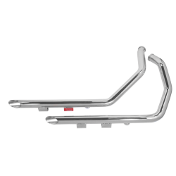 PartzBiz HD 60-217 - 1 3/4” Chrome 40” Slash Cut Custom Drag Pipes Exhaust 04-06 Harley Sportster XL