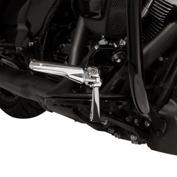 PartzBiz HD 60120 - Ciro Black Driver Rider Floorboard Highway Footpeg Peg Mount Harley Touring 09+