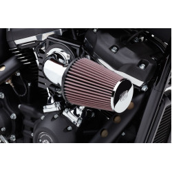 PartzBiz HD 606-0102-06 - Cobra Chrome Cone Air Intake Cleaner ข้อศอก 90 องศา Harley Softail Dyna 00-17 PartzBiz HD 606-0102-06 - Cobra Chrome Cone Air Intake Cleaner ข้อศอก 90 องศา Harley Softail Dyna 00-17