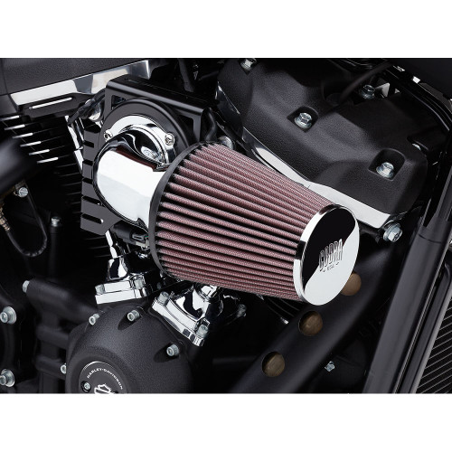 PartzBiz HD: 3449033-Cobra Chrome Cone Air Intake Cleaner ข้อศอก 90 องศา Harley Sportster 2004-2019