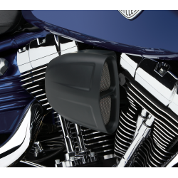 PartzBiz HD 606-0104B-SB - Cobra PowrFlo Air Intake Cleaner Filter Kit Black Aluminum Harley Softail 18+