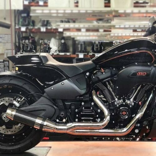 PartzBiz HD: 3449796-D&D Bob Cat 2:1 Chrome Full Exhaust Polished Aluminum Sleeve Harley Softail 18+ PartzBiz HD: 3449796-D&D Bob Cat 2:1 Chrome Full Exhaust Polished Aluminum Sleeve Harley Softail 18+