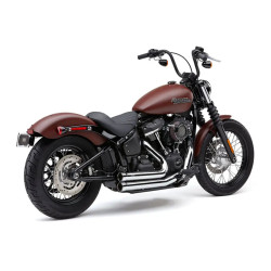 PartzBiz HD 6715 - Cobra Speedster Short 909 Chrome Exhaust 18+ Harley Softail Fatboy Breakout FXDR
