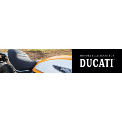 PartzBiz HD 75027 - Mustang One Piece เบาะเย็บ Tuck & Roll สีดำ Ducati Scrambler 2015-2017 PartzBiz HD 75027 - Mustang One Piece เบาะเย็บ Tuck & Roll สีดำ Ducati Scrambler 2015-2017