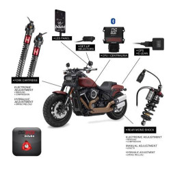 PartzBiz HD 782828 - Bitubo Electronic Digital DigiShox Suspension Shocks Kit Harley Softail FXBB 18+ PartzBiz HD 782828 - Bitubo Electronic Digital DigiShox Suspension Shocks Kit Harley Softail FXBB 18+