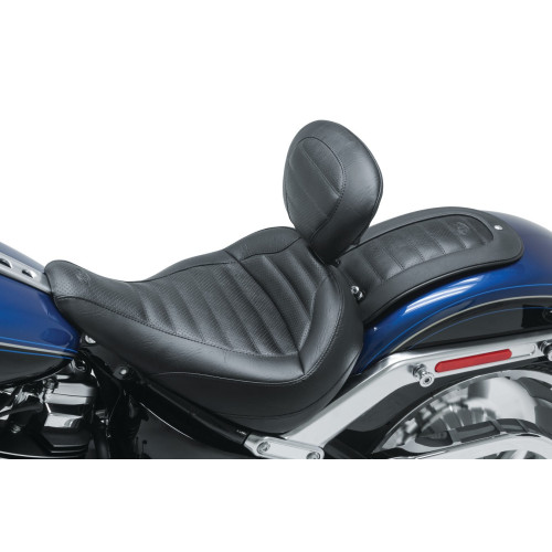 PartzBiz HD: 3455444-Mustang Black Standard Touring Solo พนักพิงเบาะหน้า Harley Fat Boy FLFB 18+ PartzBiz HD: 3455444-Mustang Black Standard Touring Solo พนักพิงเบาะหน้า Harley Fat Boy FLFB 18+