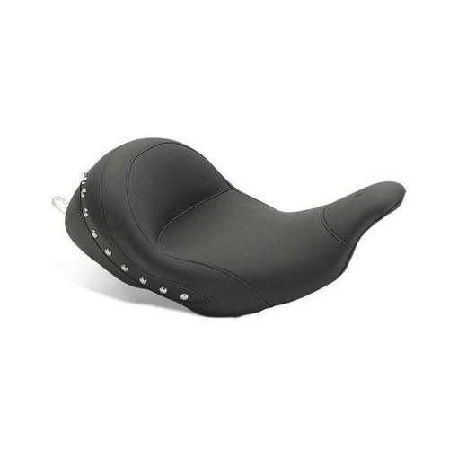 PartzBiz HD: 3451785-Mustang LowDown Vintage Solo Seat พร้อมพนักพิง Chrome Studs 09-2019 Harley Touring PartzBiz HD: 3451785-Mustang LowDown Vintage Solo Seat พร้อมพนักพิง Chrome Studs 09-2019 Harley Touring