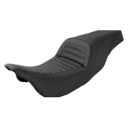 PartzBiz HD 808-07B-161 - Saddlemen Roll Pleat สไตล์ Gel Core Seat 2008-2018 Harley Dresser Touring Bagger