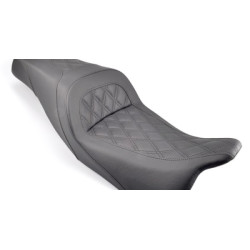 PartzBiz HD 808-07B-162 - Saddlemen Slim lattice Stitch Gel Core Seat 08-20 Harley Dresser Touring Bagger