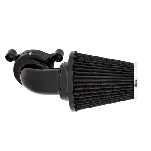 PartzBiz HD: 3442669-Arlen Ness Black Monster เครื่องฟอกอากาศ Intake Breather Stage 1 Harley 08-17 Heavy