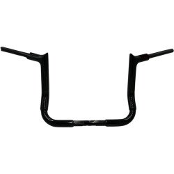 PartzBiz HD 815012-B - Fat Baggers 12” EZ Install Pointed Handlebar Ape Black Harley Touring 99-13 21+