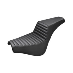 PartzBiz HD 818-30-171 - Saddlemen Black Step 2 Up Tuck And Roll Seat Harley Softail 18+ Street Bob FXST