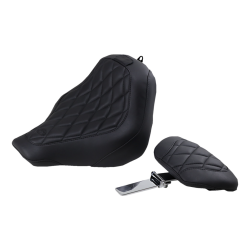 PartzBiz HD 83034 - Mustang Black Wide Tripper พนักพิงคนขับ Diamond Seat Harley Softail FXBB 18+ PartzBiz HD 83034 - Mustang Black Wide Tripper พนักพิงคนขับ Diamond Seat Harley Softail FXBB 18+