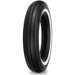 PartzBiz HD 87-4116 - Shinko Tire Classic 240 Front 100/90-19 63H BIAS Whitewall WW Harley Tubeless