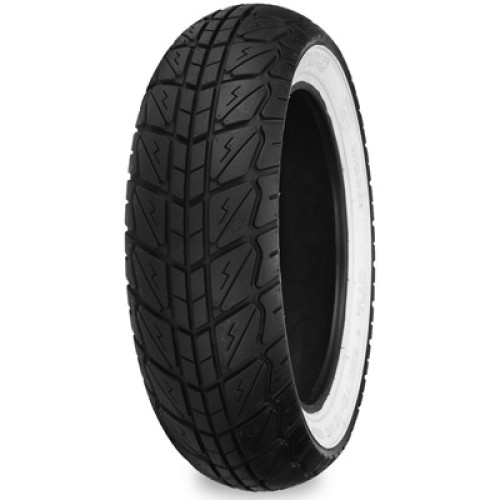 PartzBiz HD: 3464681-Shinko 723 Series Front Rear Tire 110/70-12 47P Whitewall WW Moped Scooter DOT