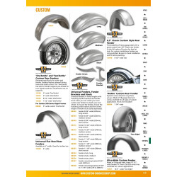 PartzBiz HD 88185 - 8.5 Rear 28 Diameter Raw Steel Fender Blank Custom Chopper Harley Rigid FXST