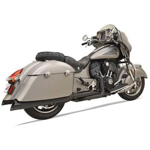 PartzBiz HD: 3465028-Bassani Black True Duals 2 Into 2 Exhaust System Indian 14+ Chieftain Roadmaster PartzBiz HD: 3465028-Bassani Black True Duals 2 Into 2 Exhaust System Indian 14+ Chieftain Roadmaster