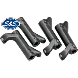 PartzBiz HD 900-4065A - S&S Cycle 1.625:1 Forged Roller Rocker Arms Arm Set Harley Evolution Twin Cam