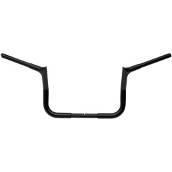 PartzBiz HD 905010-B - Fat Baggers FBI EZ Install Pointed 1 1/4 Black 10” Handlebars Harley Touring 86+