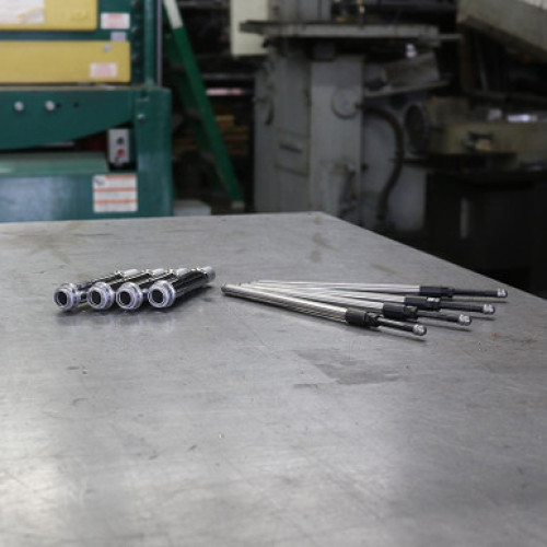 PartzBiz HD: 3448570-Chrome S&S Quickee Adjustable Pushrods Covers Kit Harley 17+ Touring Softail M8