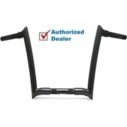PartzBiz HD ACM - OEMB125-14 B - Paul Yaffe Black 14 OEM Monkey Bar Ape Handlebars Harley Softail Road King Glide