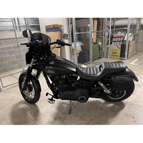 PartzBiz HD: 3471787-ACM Black Aluminum MX Motorcycle Platform Foot Peg Harley Dyna Sportster Softail