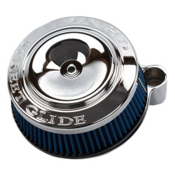 PartzBiz HD ACMSUCKERBT-CHROME - Chrome Sucker High Flow Stage 1 Air Cleaner Filter Intake Harley Big Twin Cam