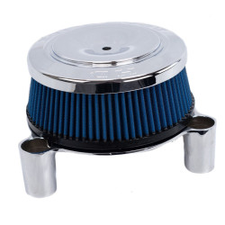 PartzBiz HD ACMSUCKERCHROMEKIT-6C - HD Road Glide Chrome Billet Big Sucker Air Cleaner Intake Filter w/ Cover Harley