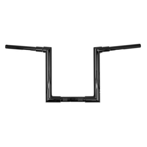 PartzBiz HD: 3488298-Burly Jason 1-1/2” Apes Handlebars 12” Black Harley Notched Slotted Dimpled