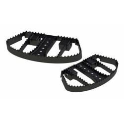 PartzBiz HD B13-1051B - Burly Brand Black MX Passenger Floorboards Rider Harley Harley Touring 1993-2020