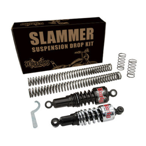 PartzBiz HD: 3446685-Burly Black Slammer Shocks + Fork Springs Lowering Kit 04-15 Harley Sportster XL PartzBiz HD: 3446685-Burly Black Slammer Shocks + Fork Springs Lowering Kit 04-15 Harley Sportster XL