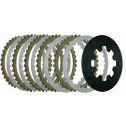 PartzBiz HD BTX-14 - BDL Tempered Steel Clutch Plate Kit Drivetrain Primary Transmission Harley BT