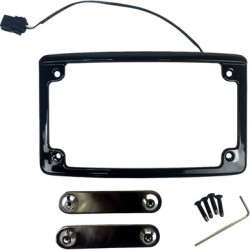 PartzBiz HD CD-CVO-MOUNT-B - Custom Dynamics Black License Plate Assembly Harley CVO Road Street Glide 14-Up