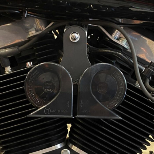 PartzBiz HD: -Custom Dynamics Electromagnetic Dual Horn Kit 4 Harley Part# 2107-0332 | CD-HORN-DUAL