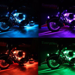 PartzBiz HD CD-IND-TMWK1BM - Custom Dynamics CD-IND-TMWK1BM Full Engine LED Accent Light Kit w/ Bluetooth | CD-IND-TMWK1BM