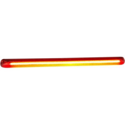 PartzBiz HD CD-LB-7-RR - Custom Dynamics Dynamic 4.5" Red LED Light Bar Red Lens Plug & Play Universal 12V CD-LB-7-RR 2040-2596 20402596 fxd fls best for performance davidson 