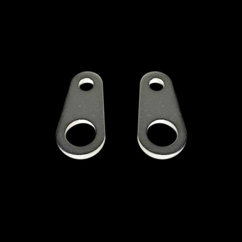 PartzBiz HD: -ไฟเลี้ยว LED Dynamics Silver Micro Bullet แบบกำหนดเอง L-Bracket Mount Harley