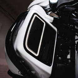 PartzBiz HD CD-TGAWS-HD - Custom Dynamics Amber/White LED Dynamic Fender Lights Harley Tri Glide 11-13