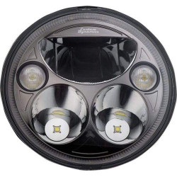 PartzBiz HD CDTB-7-IF-C - Custom Dynamics CDTB-7-IF-C Chrome Tru-Beam 7" LED Headlight 15-19 Indian  | CDTB-7-IF-C