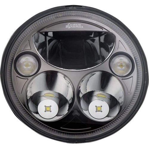 PartzBiz HD: -Custom Dynamics CDTB-7-IF-C Chrome Tru-Beam 7" LED Headlight 15-19 Indian  | CDTB-7-IF-C
