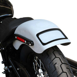 PartzBiz HD CRF-M8ST-SB-C - Paul Yaffe Rear Fender Chrome License Plate LED Frame Kit Harley 18-20 FLSL/FXBB