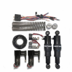 PartzBiz HD DA-BFR - Dirty Air Basic Front and Rear Air Ride Suspension Shock System Harley Touring PartzBiz HD DA-BFR - Dirty Air Basic Front and Rear Air Ride Suspension Shock System Harley Touring