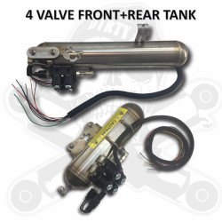 PartzBiz HD DA-FRT4VM - Dirty Air Stainless Steel Tank 4 Valve Manifold Rear & Front 1/8” Harley Touring PartzBiz HD DA-FRT4VM - Dirty Air Stainless Steel Tank 4 Valve Manifold Rear & Front 1/8” Harley Touring