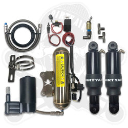 PartzBiz HD DA-HTR02 - Dirty Air Harley Touring Bagger Rear Fast Up Air Ride Shocks Suspension Kit 80+ PartzBiz HD DA-HTR02 - Dirty Air Harley Touring Bagger Rear Fast Up Air Ride Shocks Suspension Kit 80+