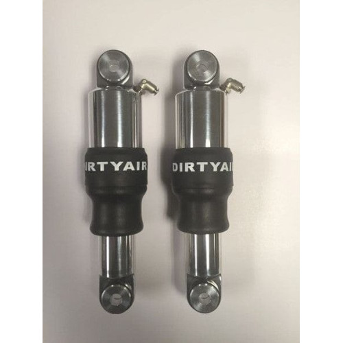 PartzBiz HD: 3491542-Dirty Air Rear Polish Billet Air Ride Shocks Suspension Pair Harley V-Rod 01-19