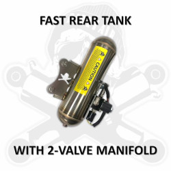 PartzBiz HD DA-RT2VM - Dirty Air Stainless Steel Tank 2 Valve Manifold Rear Fast Up 1/8” Harley Touring PartzBiz HD DA-RT2VM - Dirty Air Stainless Steel Tank 2 Valve Manifold Rear Fast Up 1/8” Harley Touring